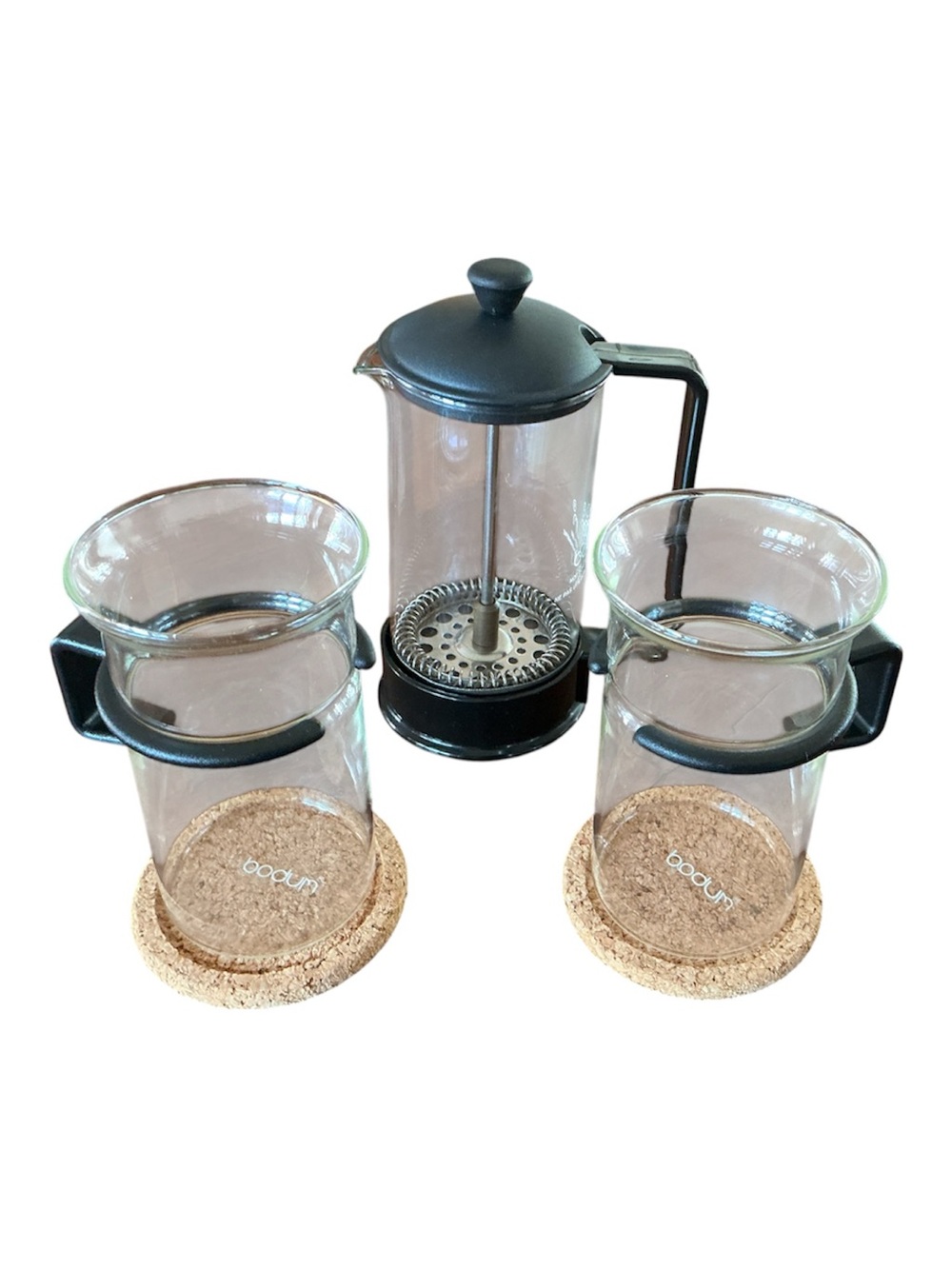 Vintage Bodum Bistro “Picard” Star Trek Set – French Press + 2 Cups
